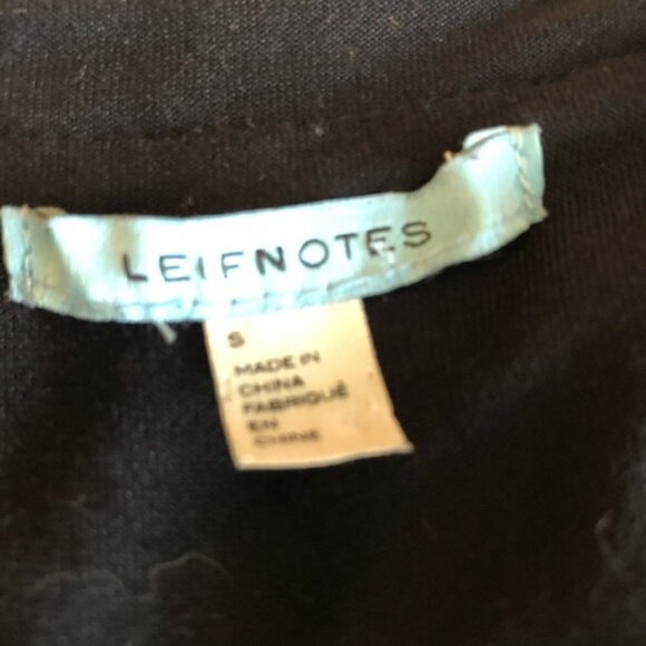 Anthropologie Dress Black Smocked Crochet Full Skirt Leifnotes Brand size Small - Picture 10 of 14